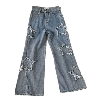 High Waist Star Jeans for Women