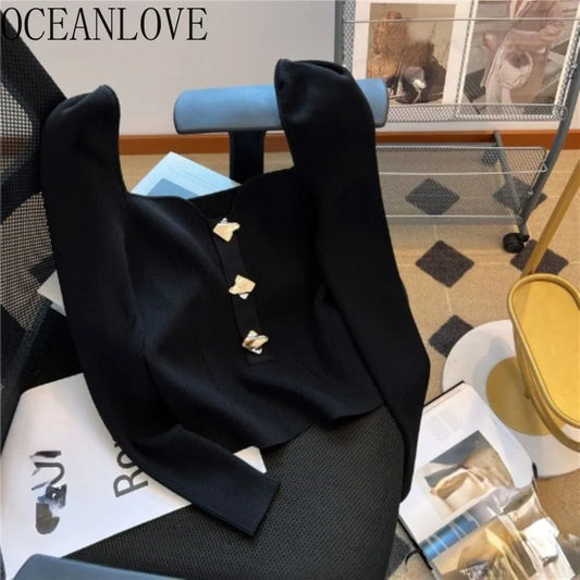 Square Neck Sweater for Women