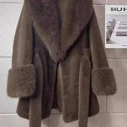 Vintage Faux Fur Fox Coat