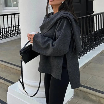 Elegant Cape Jacket – Timeless and Stylish Outerwear for Women