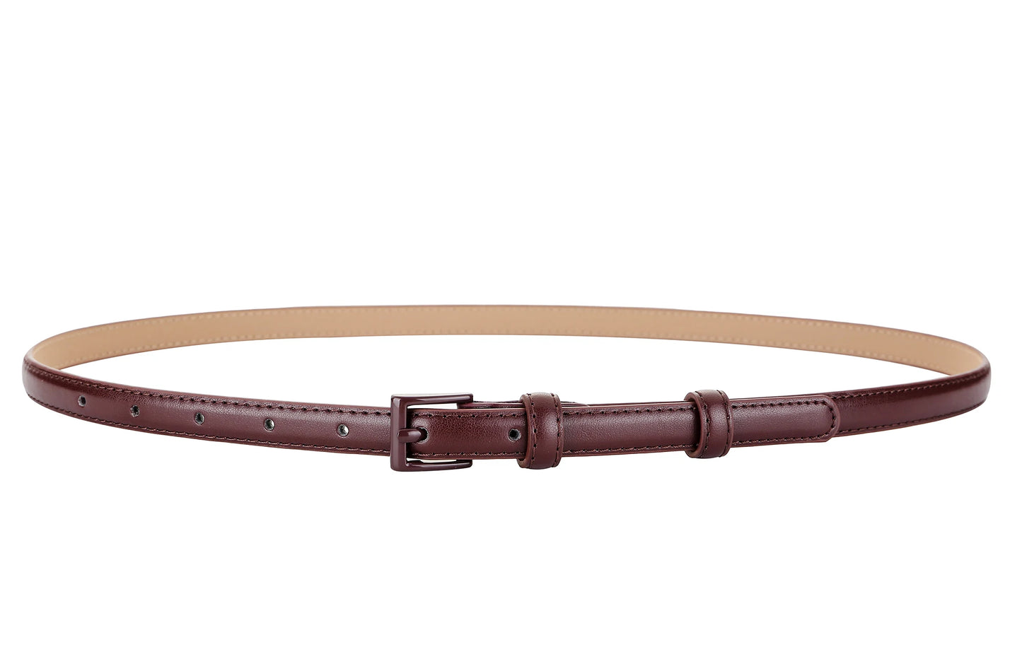 Genuine Leather Skinny Belt for Women – Stylish Waist Accessory