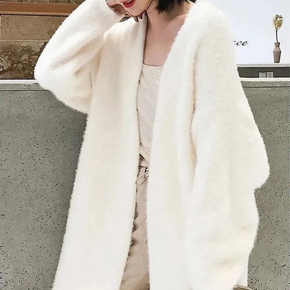 White Long Cardigan