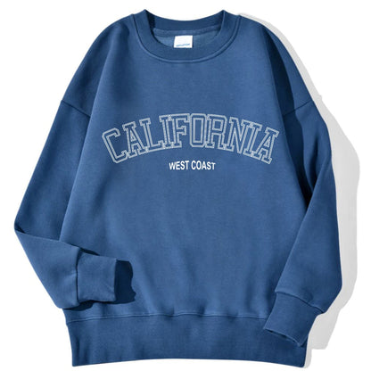 Women's California Print Sweatshirt - Casual and Trendy Pullover