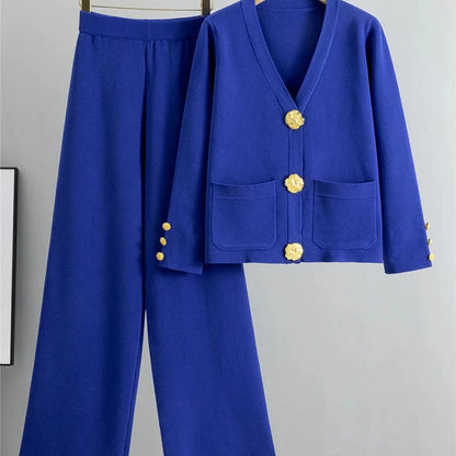 Knit Sweater and Pants Set for Women