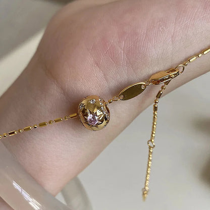 Starry Purple Pendant Necklace for Women