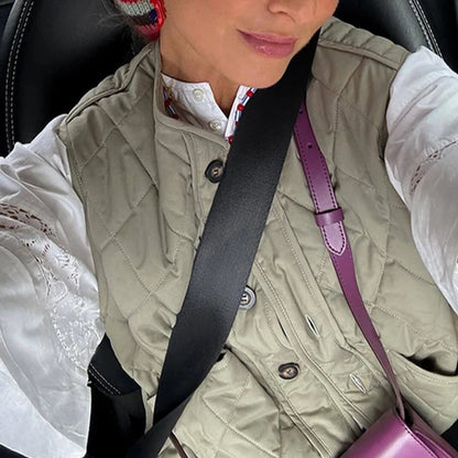 Cropped Zipper Waistcoat – Stylish Women’s Zippered Vest for Casual and Trendy Outfits