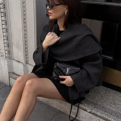 Asymmetric Knit Cardigan - Lightweight Women’s Fashion Sweater with Modern Design