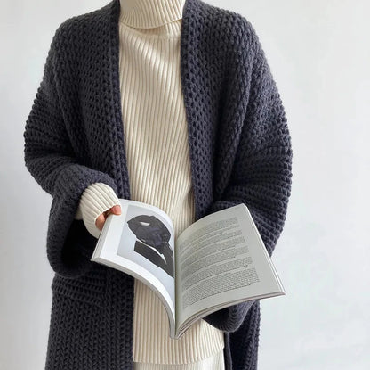 Women's Candy Color Cardigan - Vibrant and Cozy Knit Sweater