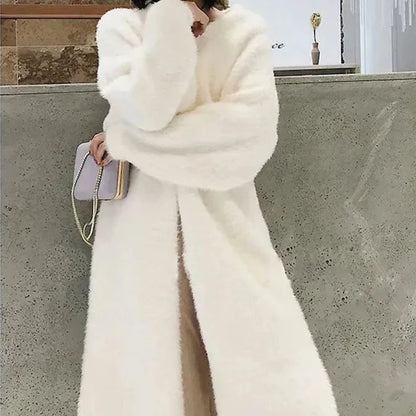 White Long Cardigan
