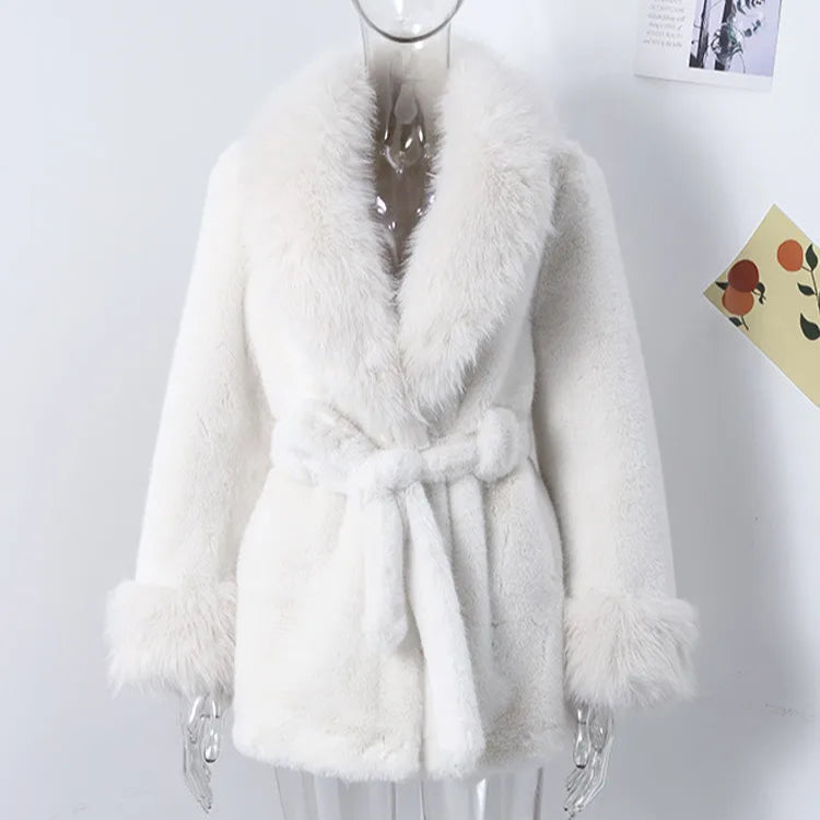 Vintage Faux Fur Fox Coat