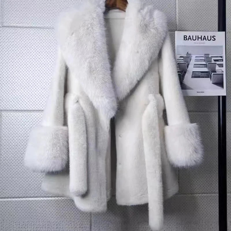 Vintage Faux Fur Fox Coat