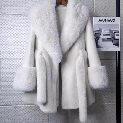 Vintage Faux Fur Fox Coat