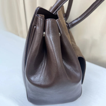 Suede Patchwork Tote