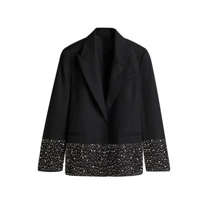 Elegant Rhinestone Coat Set for Women