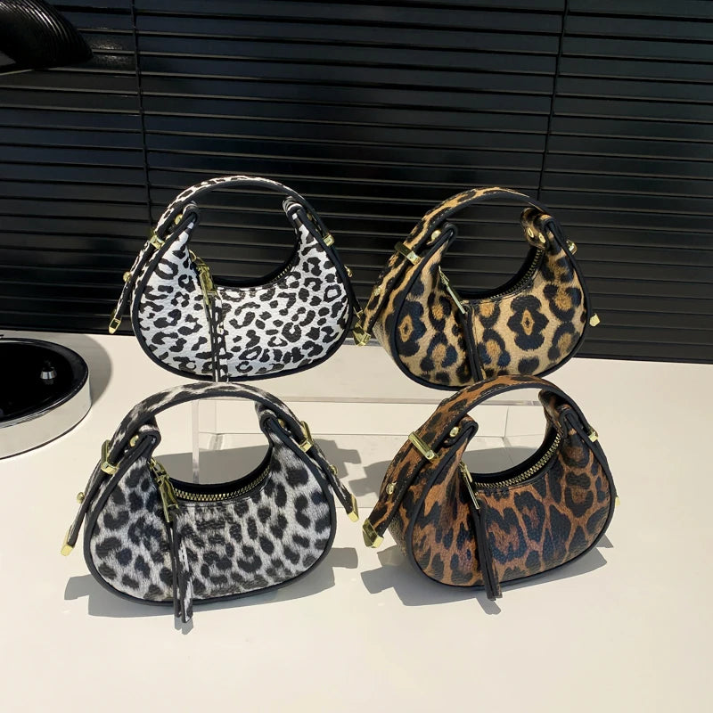 Mini Leopard Crossbody Bag – Trendy Animal Print Shoulder Bag for Women