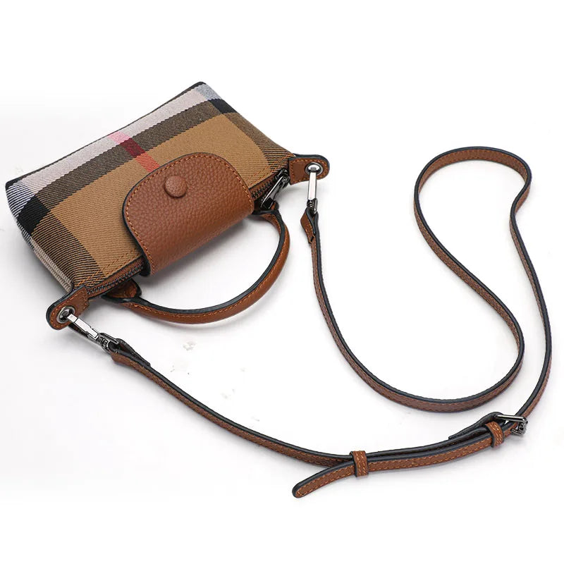Trendy Women's Checkered Crossbody Bag - Stylish Plaid Shoulder Purse for Everyday Use