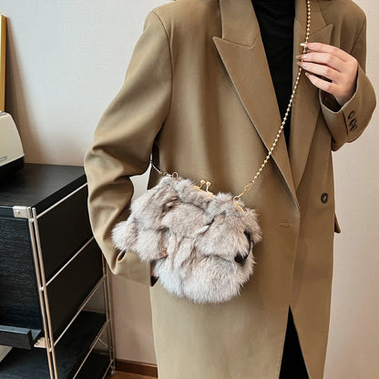 Plush Evening Clutch for Women