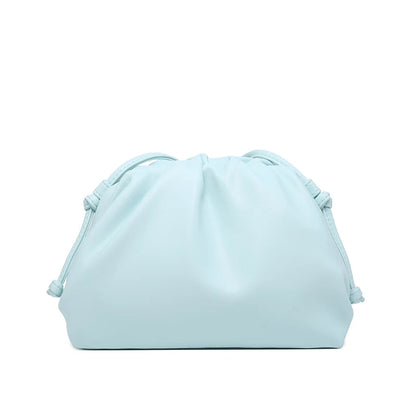 Women's PU Leather Cloud Bag - Ruched Dumpling Small Crossbody Clutch for Parties, Weddings, and Chic Style