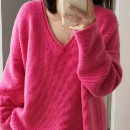 Pink Cashmere Sweater for Women