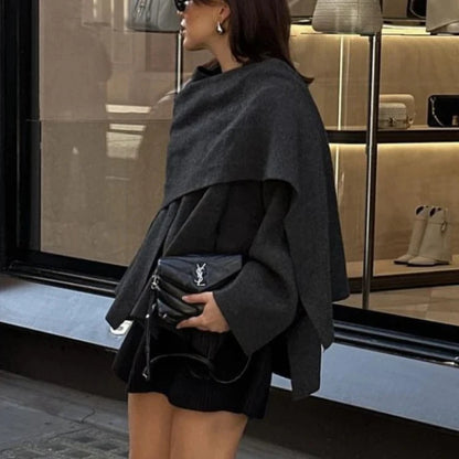 Asymmetric Knit Cardigan - Lightweight Women’s Fashion Sweater with Modern Design