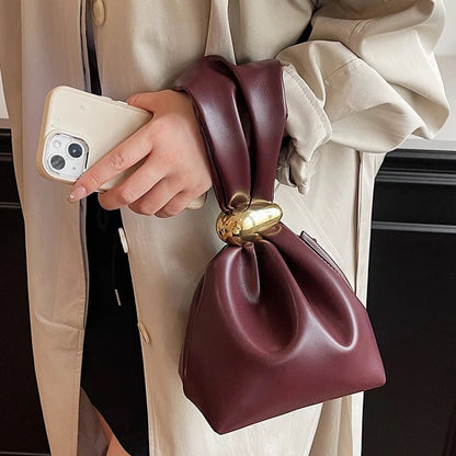 Personalized Leather Clutch Bag for Women