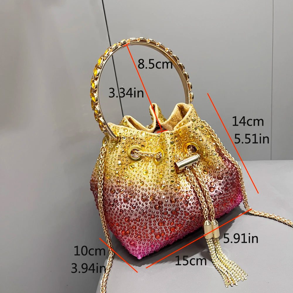 Rhinestone Clutch Bag for Women