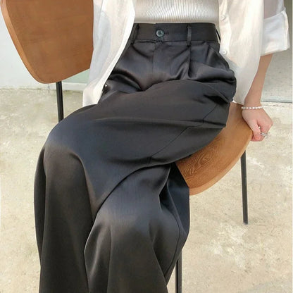 Spring Summer Wide-Leg Pants for Women
