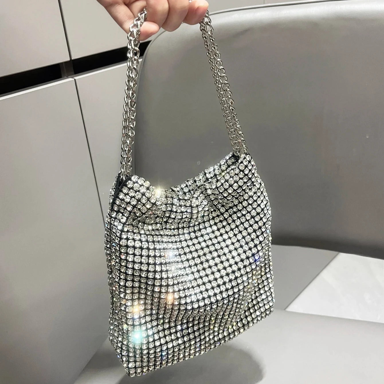 Rhinestone Evening Bag for Women