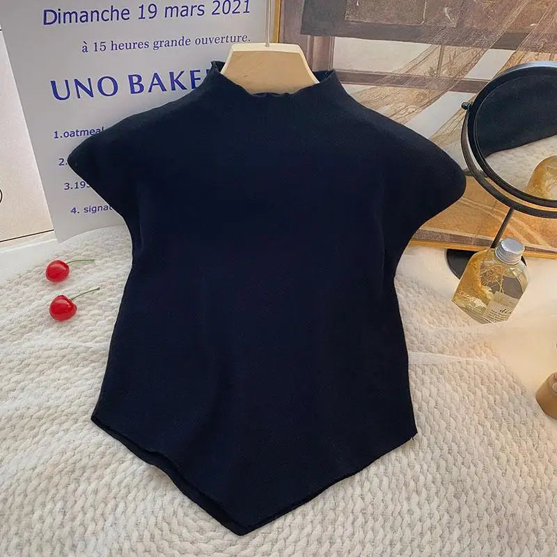 Irregular Cropped Top for Women