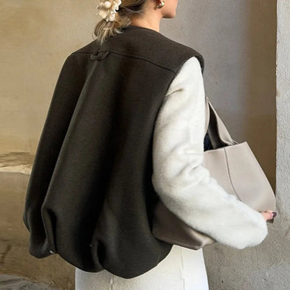 Cropped Zipper Waistcoat – Stylish Women’s Zippered Vest for Casual and Trendy Outfits