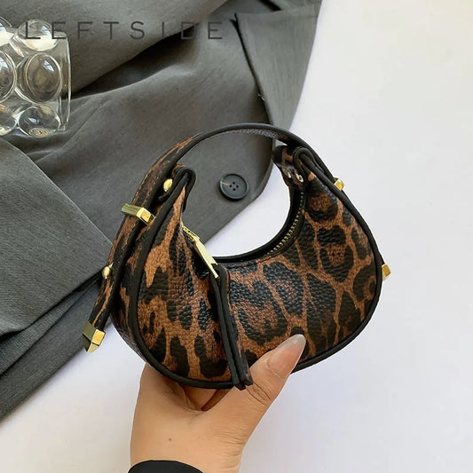 Mini Leopard Crossbody Bag – Trendy Animal Print Shoulder Bag for Women