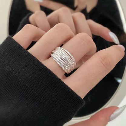 Gold Matte Zircon Ring – Elegant Women's Statement Ring