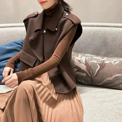 Vintage Wool Vest for Women