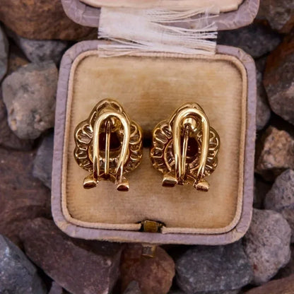 Luxury White Cubic Zirconia Earrings - Vintage Synthetic Gemstone Party Jewelry for Women