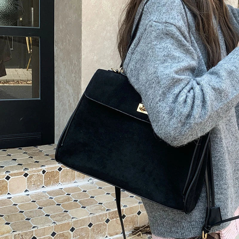 Retro Frosted Tote Bag for Women