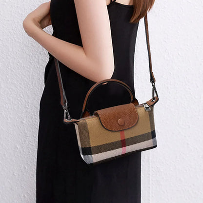 Trendy Women's Checkered Crossbody Bag - Stylish Plaid Shoulder Purse for Everyday Use