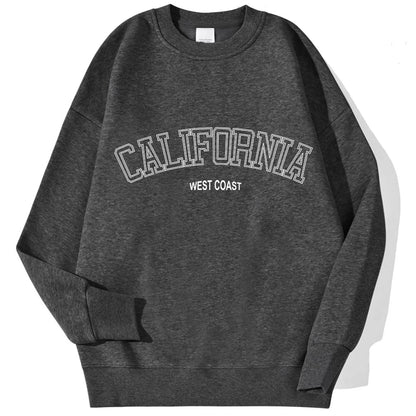 Women's California Print Sweatshirt - Casual and Trendy Pullover