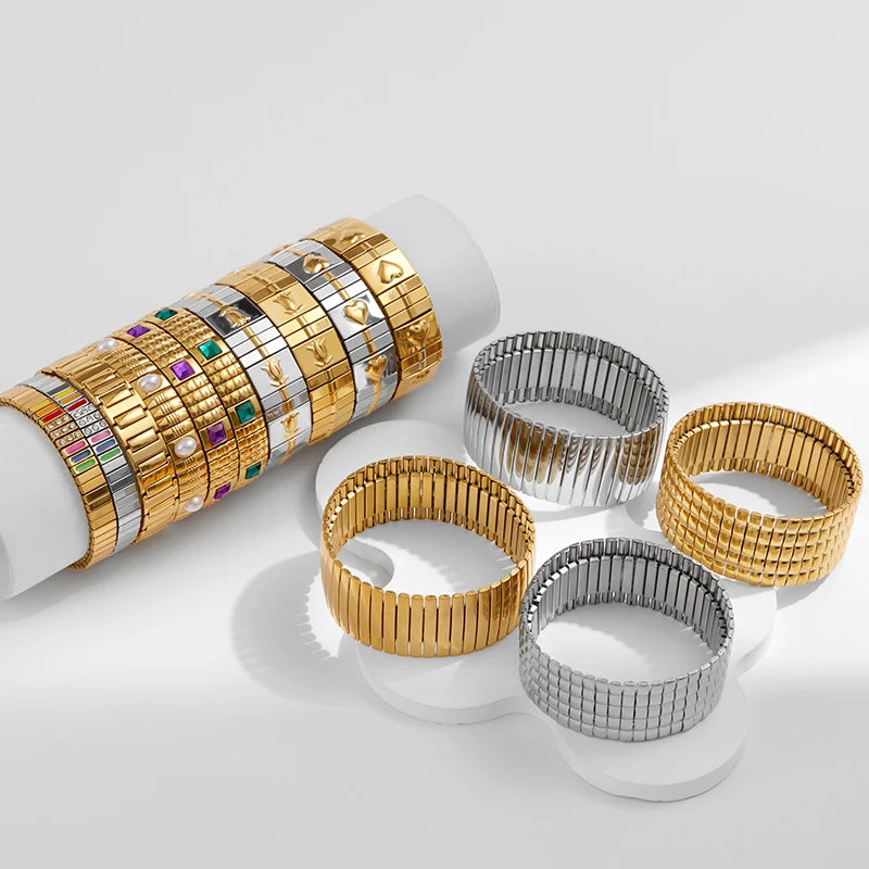 Elegant Pearl Elastic Bracelet for Women