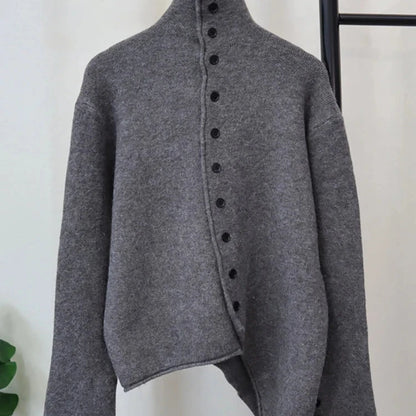 Knitted Irregular Sweater for Women