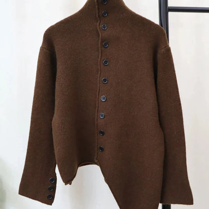 Knitted Irregular Sweater for Women