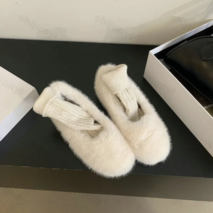 Warm Velvet Slip-Ons