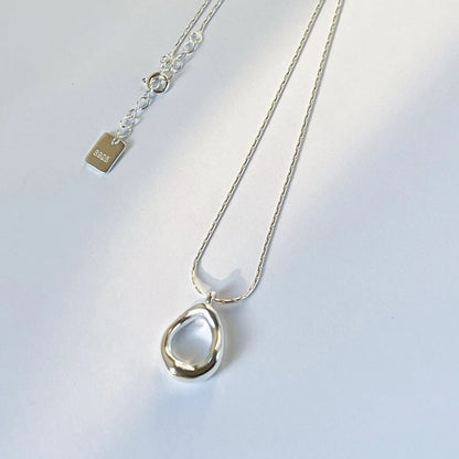 Geometric Water Drop Necklace – Elegant Women's Jewelry