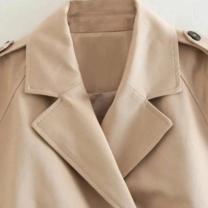 Women's Cropped Trench Coat