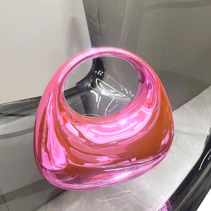 Golden Round Clutch – Elegant Evening Bag