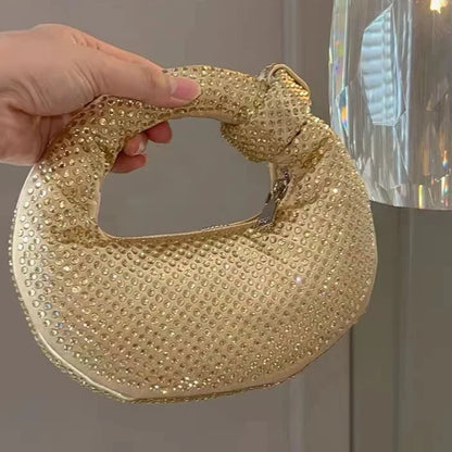 Crystal Evening Clutch – Elegant Rhinestone Encrusted Purse for Formal Occasions