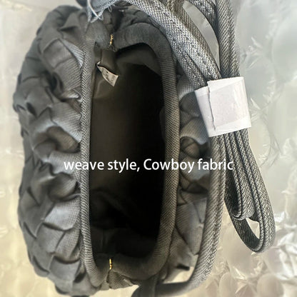 Women's PU Leather Cloud Bag - Ruched Dumpling Small Crossbody Clutch for Parties, Weddings, and Chic Style