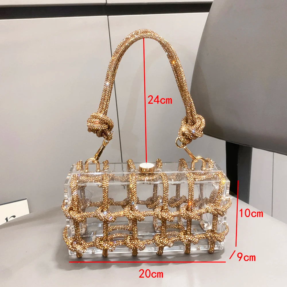 Rhinestone Evening Bag for Women