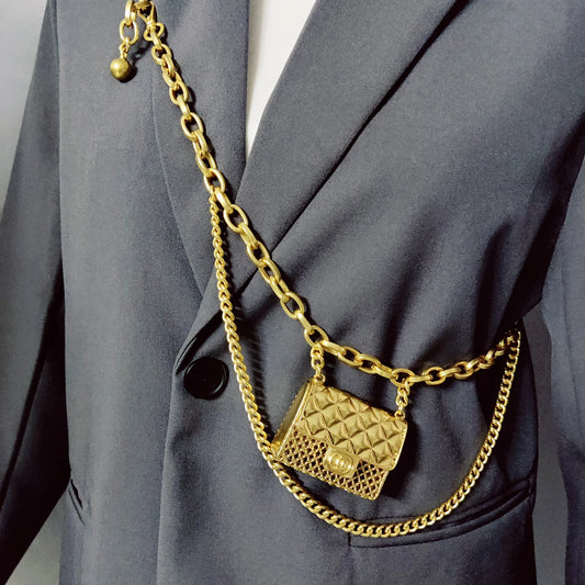 Luxury Tassel Gold Chain Belt – Stylish Women’s Gold Accessory