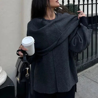 Knitted Cape Cardigan