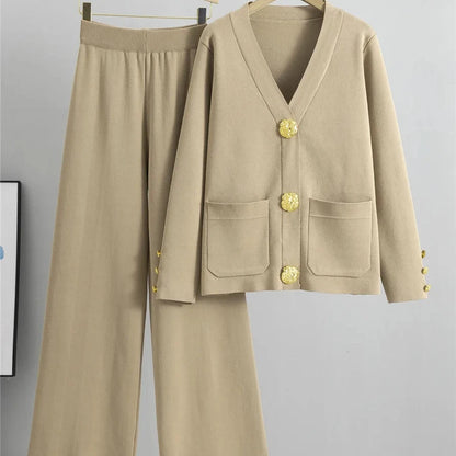 Knit Sweater and Pants Set for Women